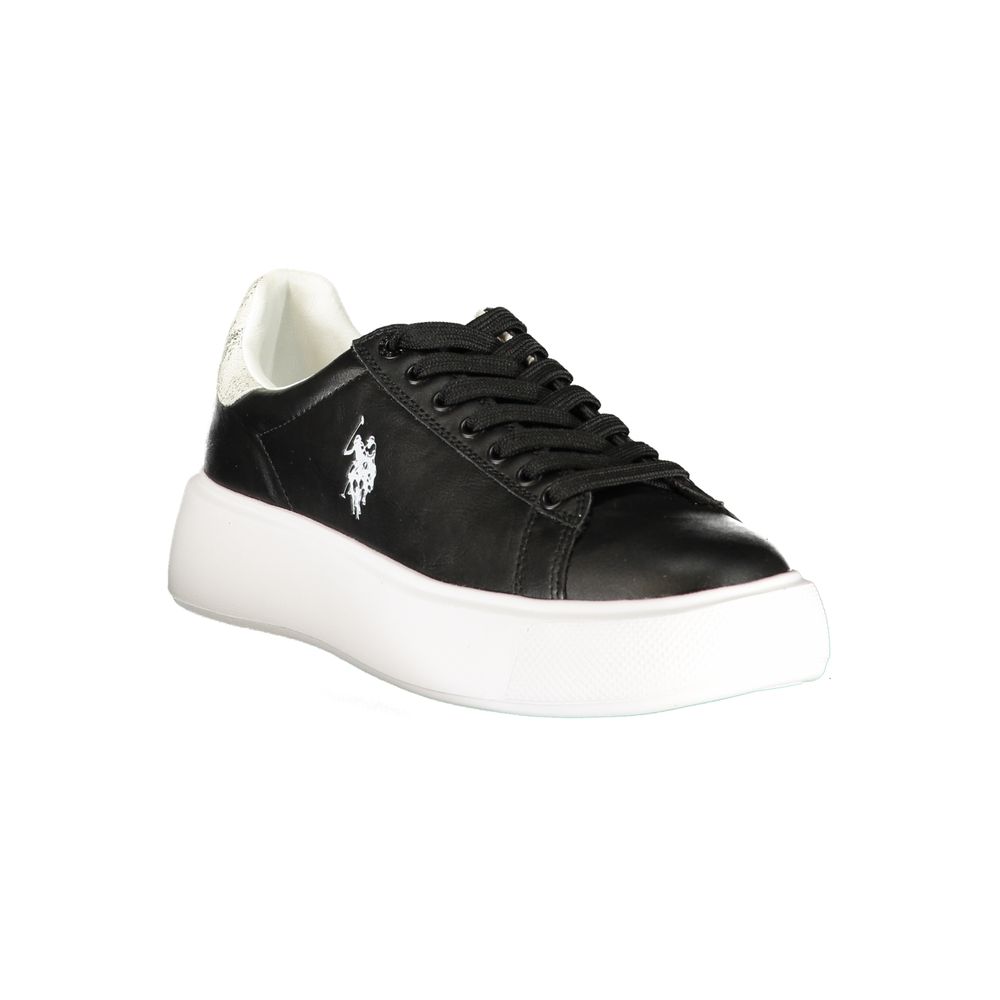U.S. POLO ASSN. Black Polyurethane Women's Sneaker