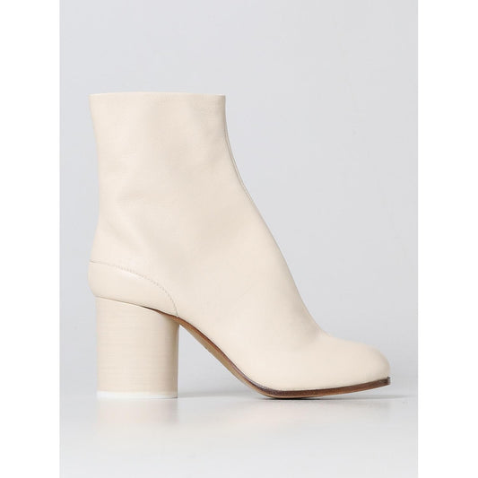 Maison Margiela White Leather Ankle Boots