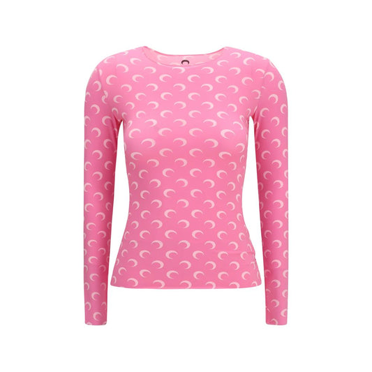 Marine Serre Multicolor Polyamide Long Sleeve T-Shirt
