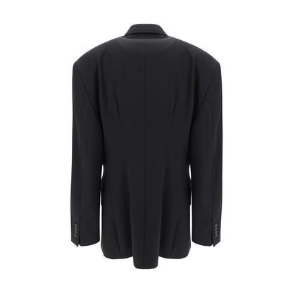 Balenciaga Black Wool Oves Aries Blazer