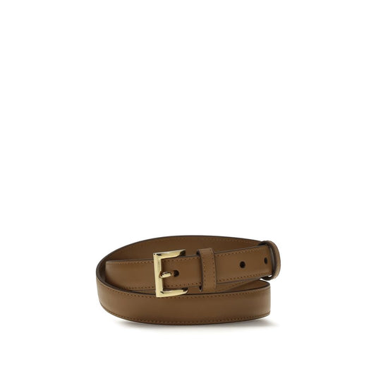 Prada Beige Calf Leather Bos Taurus Regular Belt