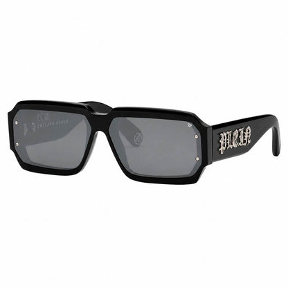 Philipp Plein Black Acetate Sunglasses