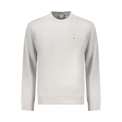 Calvin Klein Gray Cotton Men Sweatshirt
