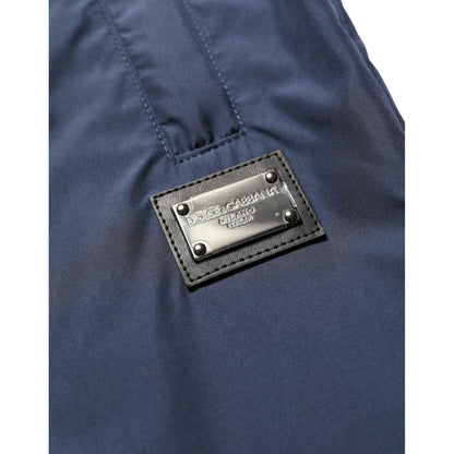 Dolce & Gabbana Dark Blue Polyester Jogger Sweatpants Pants