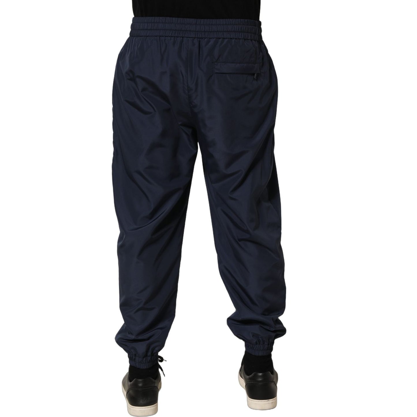 Dolce & Gabbana Dark Blue Polyester Jogger Sweatpants Pants