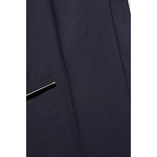 Dolce & Gabbana Black Wool Slim Fit Formal 2 Piece Men Suit