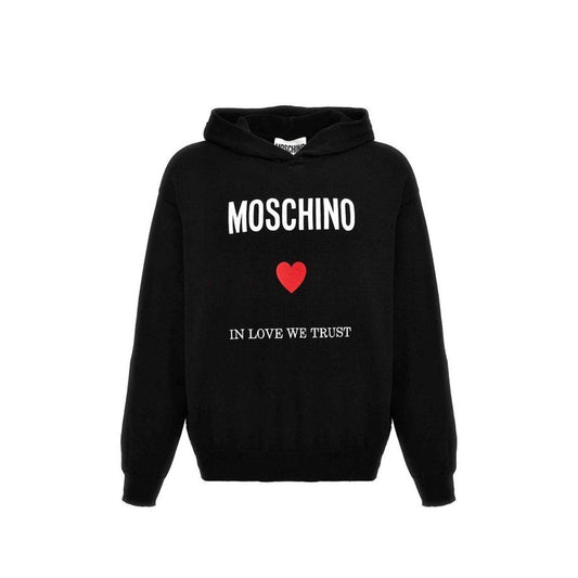 Moschino Couture Black Cotton Sweatshirt