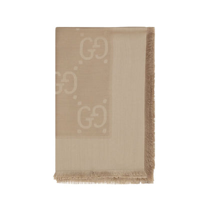 Gucci Brown Wool Oves Aries Scarf