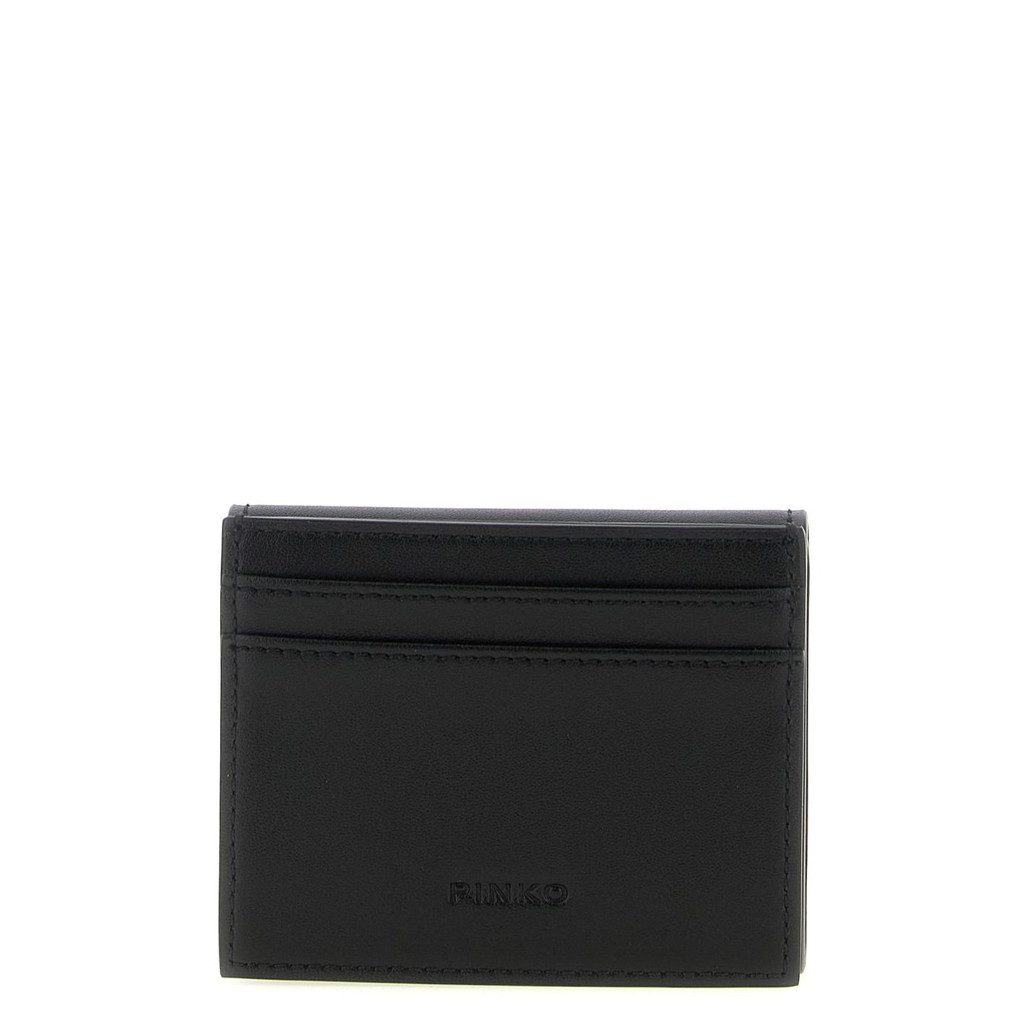 PINKO Black Cowhide Cardholder