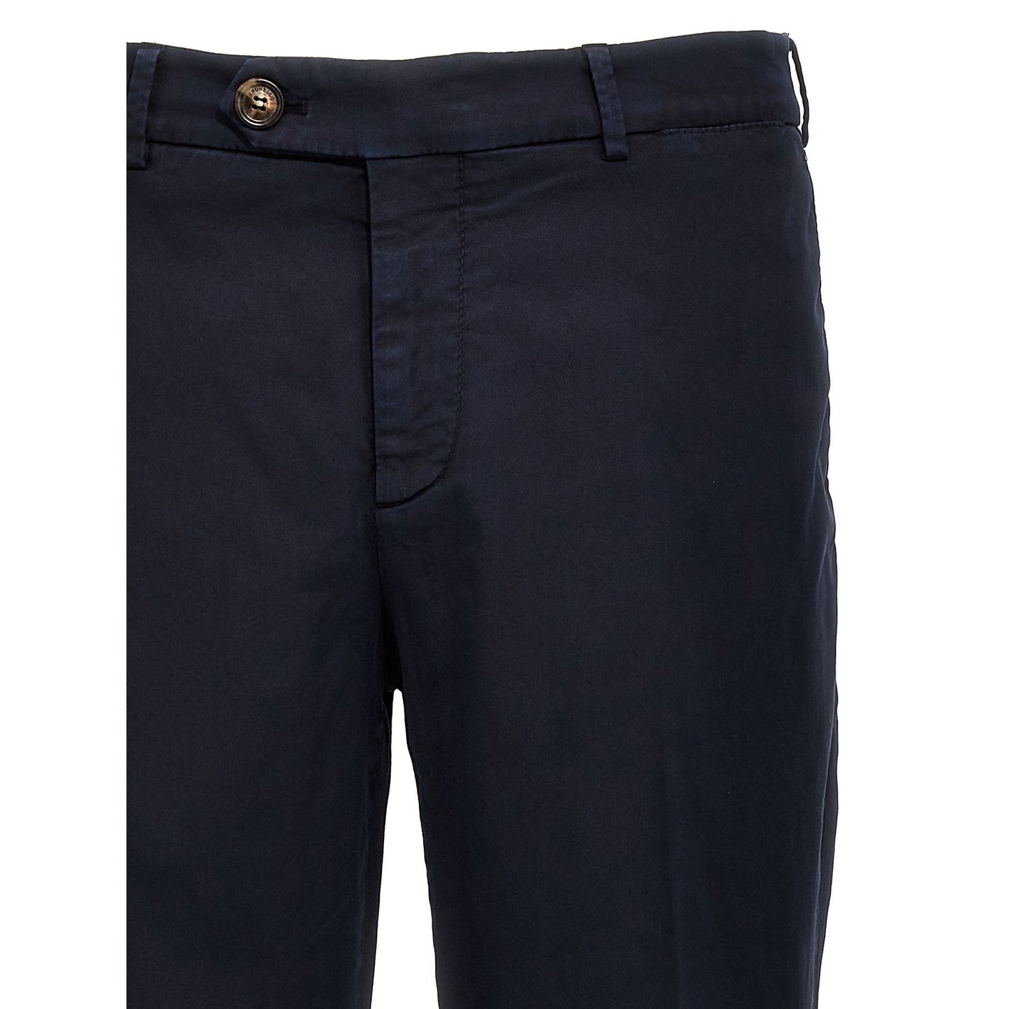 Brunello Cucinelli Blue Cotton Casual Pants