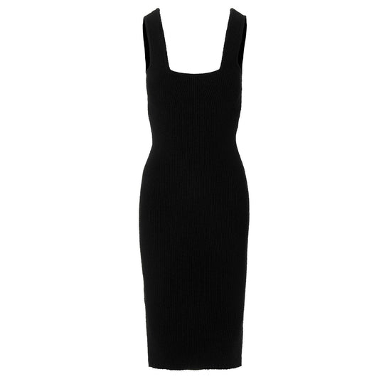Wardrobe.Nyc Black Cotton Midi Dress