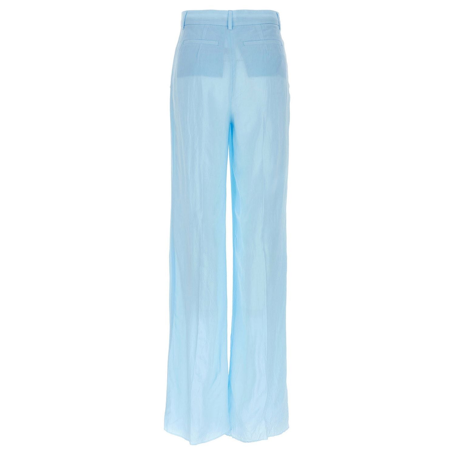 Sportmax Blue Viscose Casual Pants