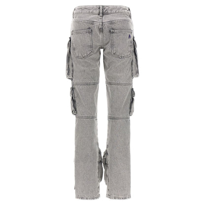The Attico Gray Cotton Cargo Pants