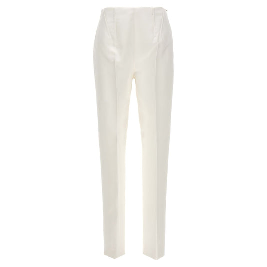 Sportmax White Acetate Dress Pants