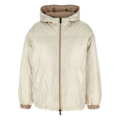Brunello Cucinelli Beige Polyester Full-Length Jacket