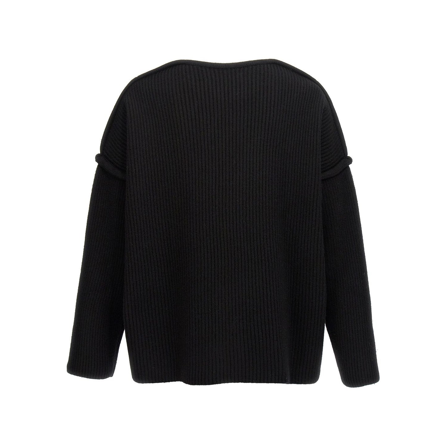 Jil Sander Black Wool Cardigan