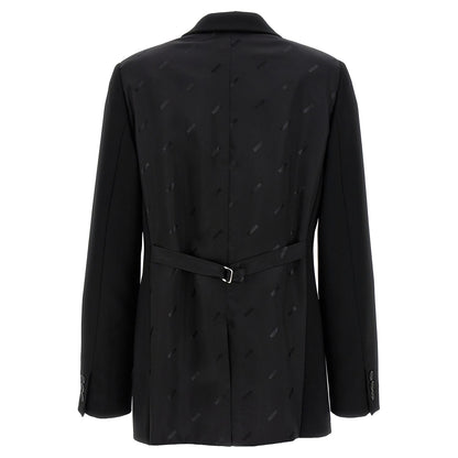 Moschino Black Polyester Blazer