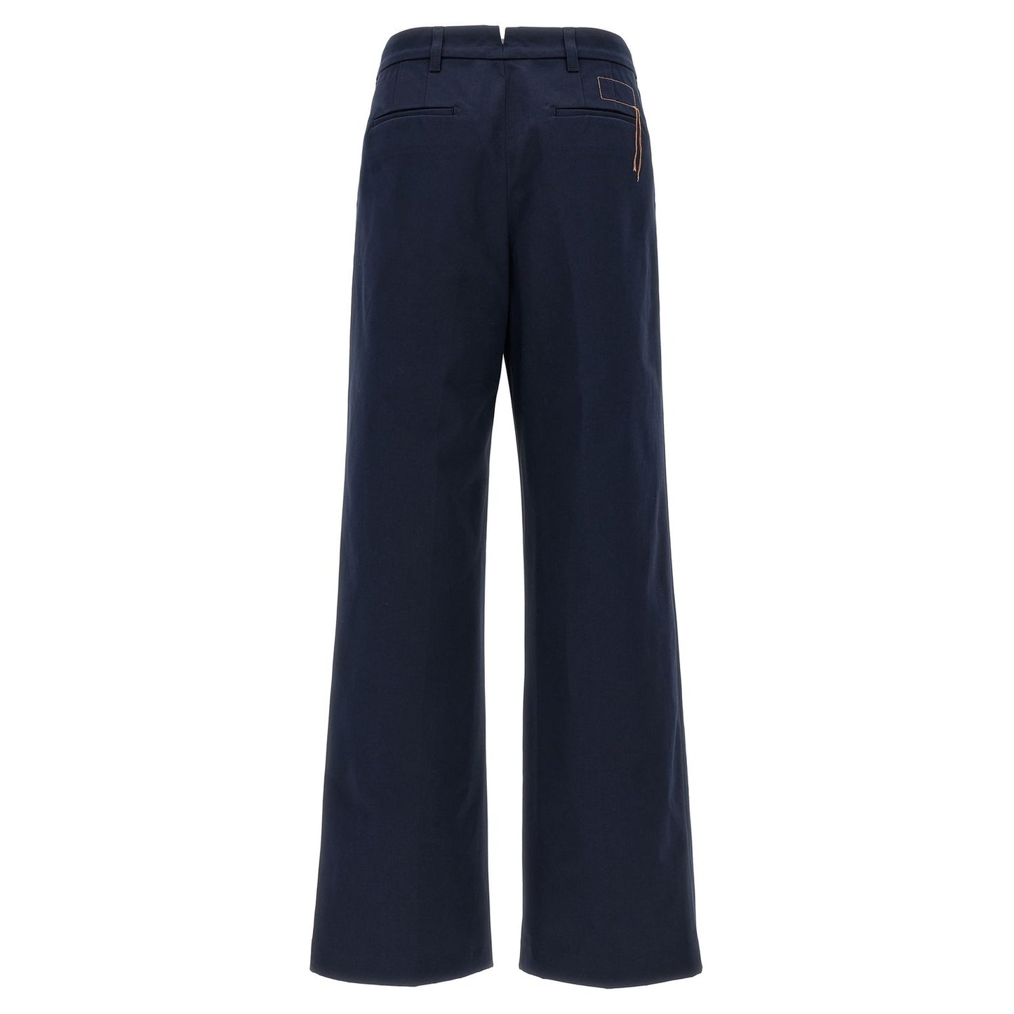 Fortela Blue Cotton Casual Pants
