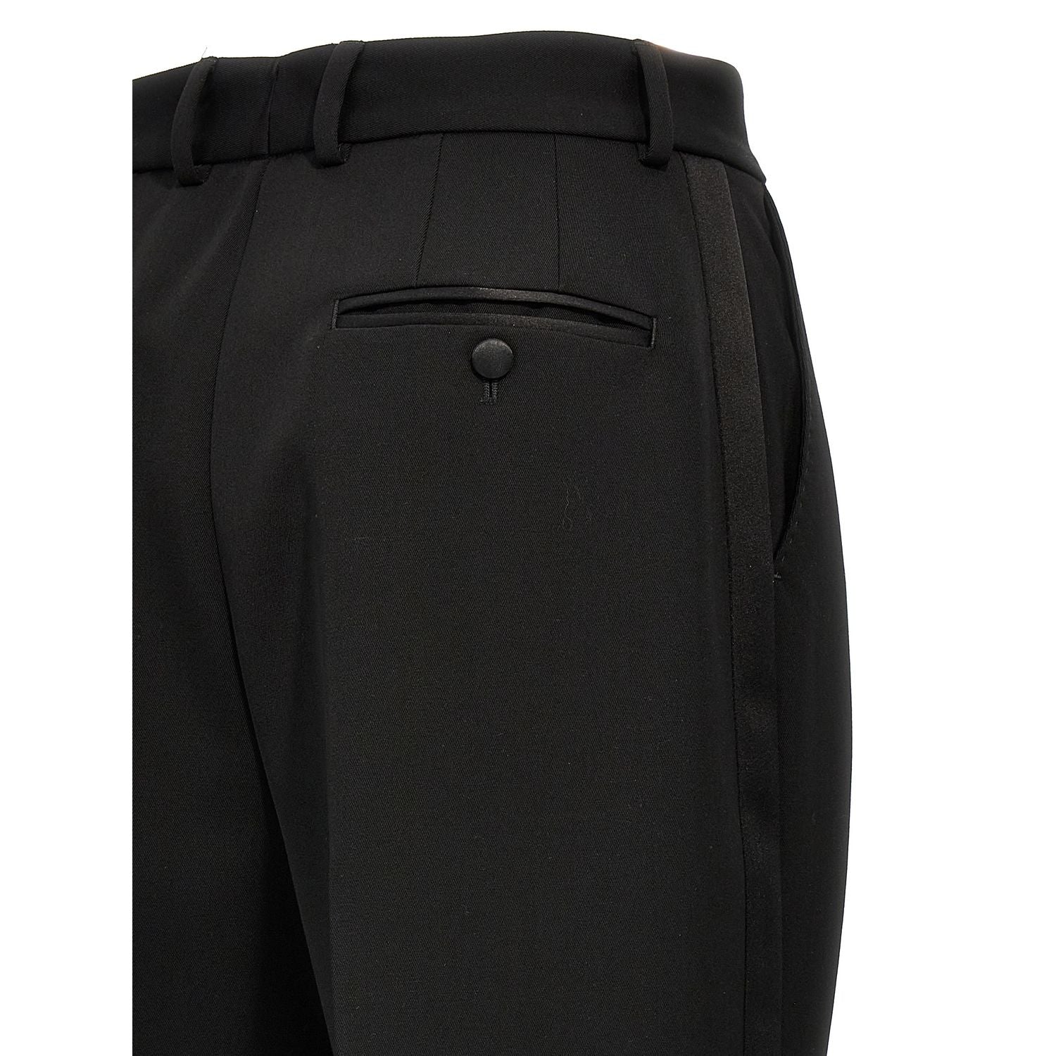 Dolce & Gabbana Black Virgin Wool Tuxedo