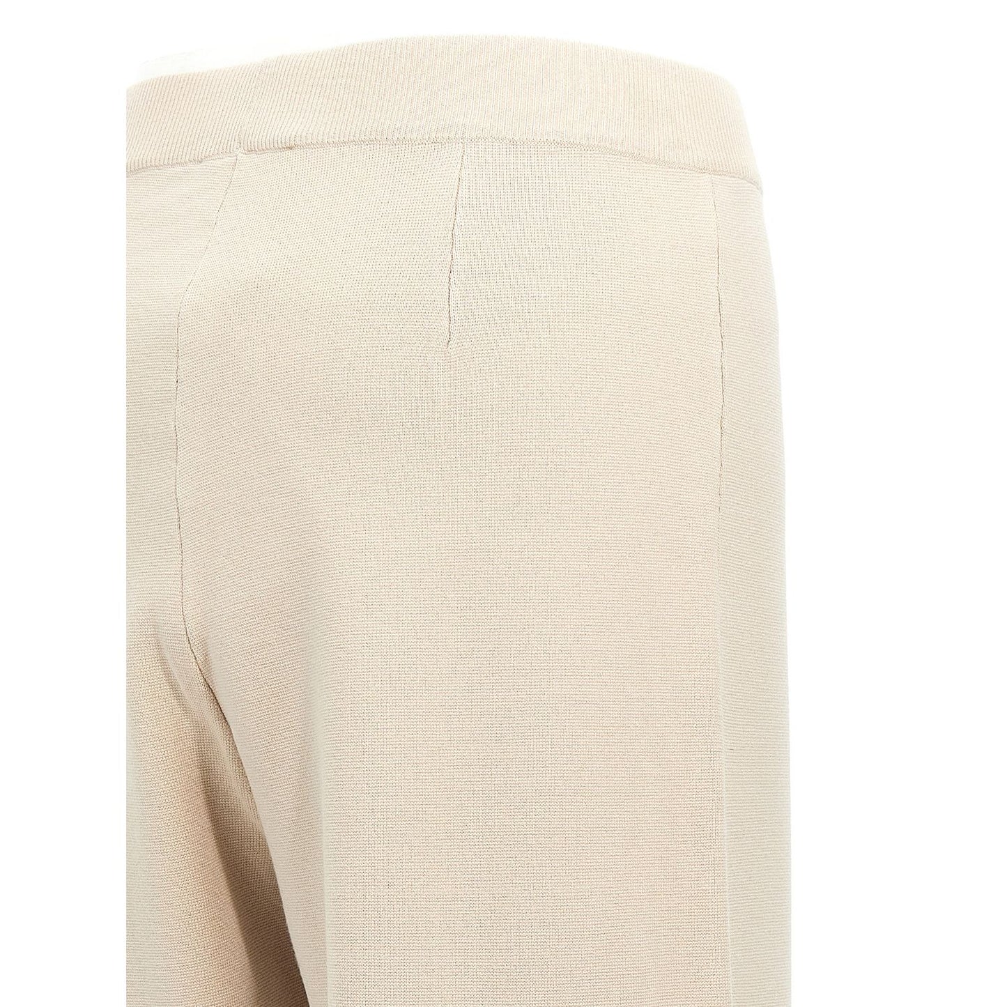 Max Mara Beige Viscose Casual Pants