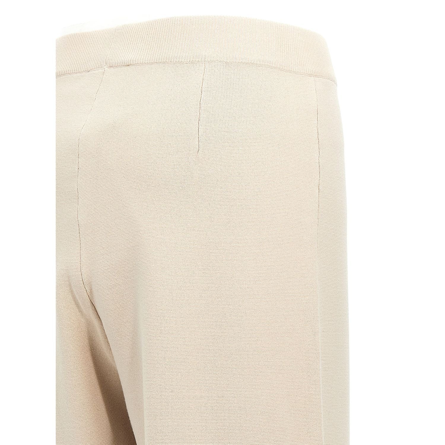 Max Mara Beige Viscose Casual Pants