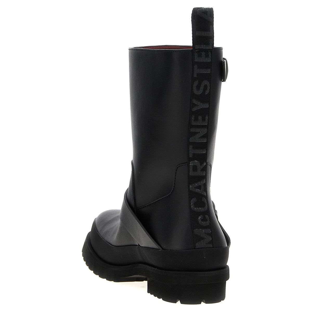 Stella McCartney Black Polyester Ankle Boots