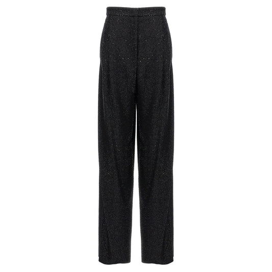 Max Mara Black Viscose Dress Pants