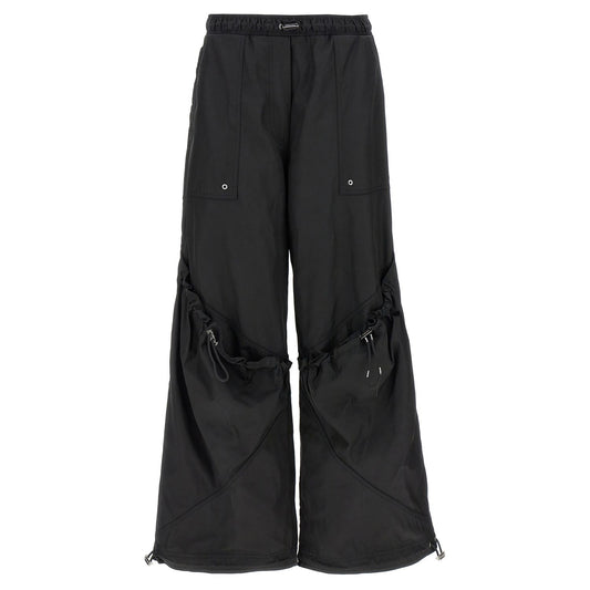 The Attico Black Polyester Casual Pants
