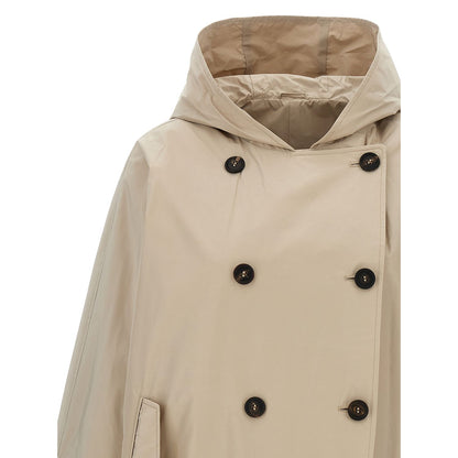 Brunello Cucinelli Beige Polyester Full-Length Jacket