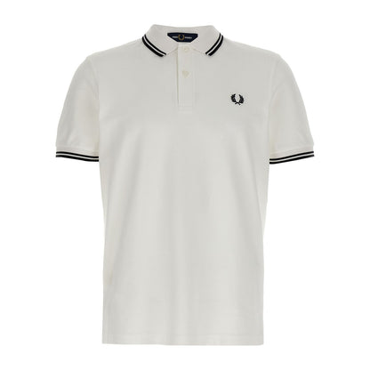 Comme Des Garçons White Cotton Polo Shirt