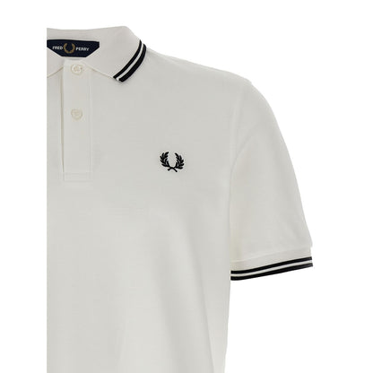 Comme Des Garçons White Cotton Polo Shirt