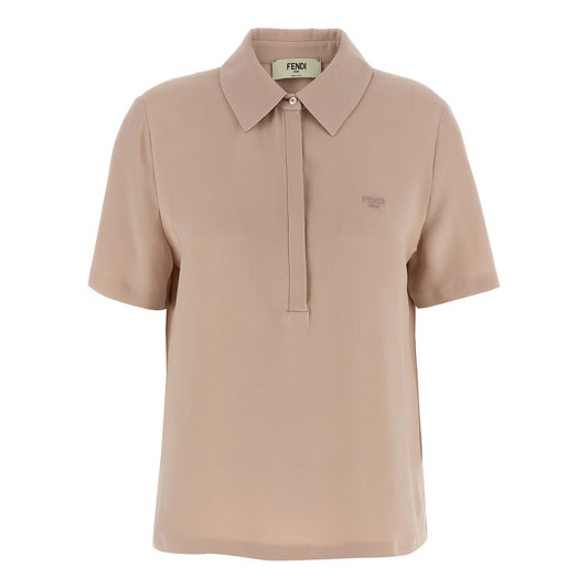 Fendi Multicolor Silk Polo Shirt