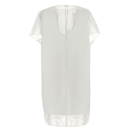 Khaite White Polyester Short Dress