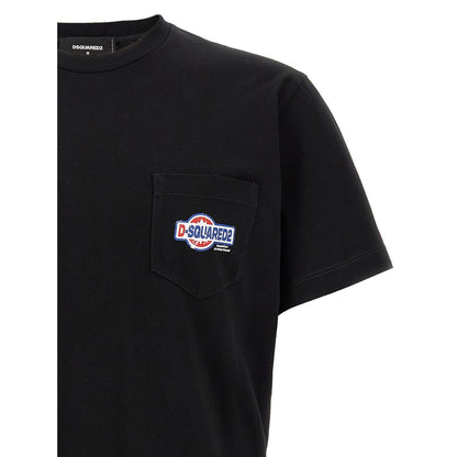 Dsquared² Black Cotton T-Shirt