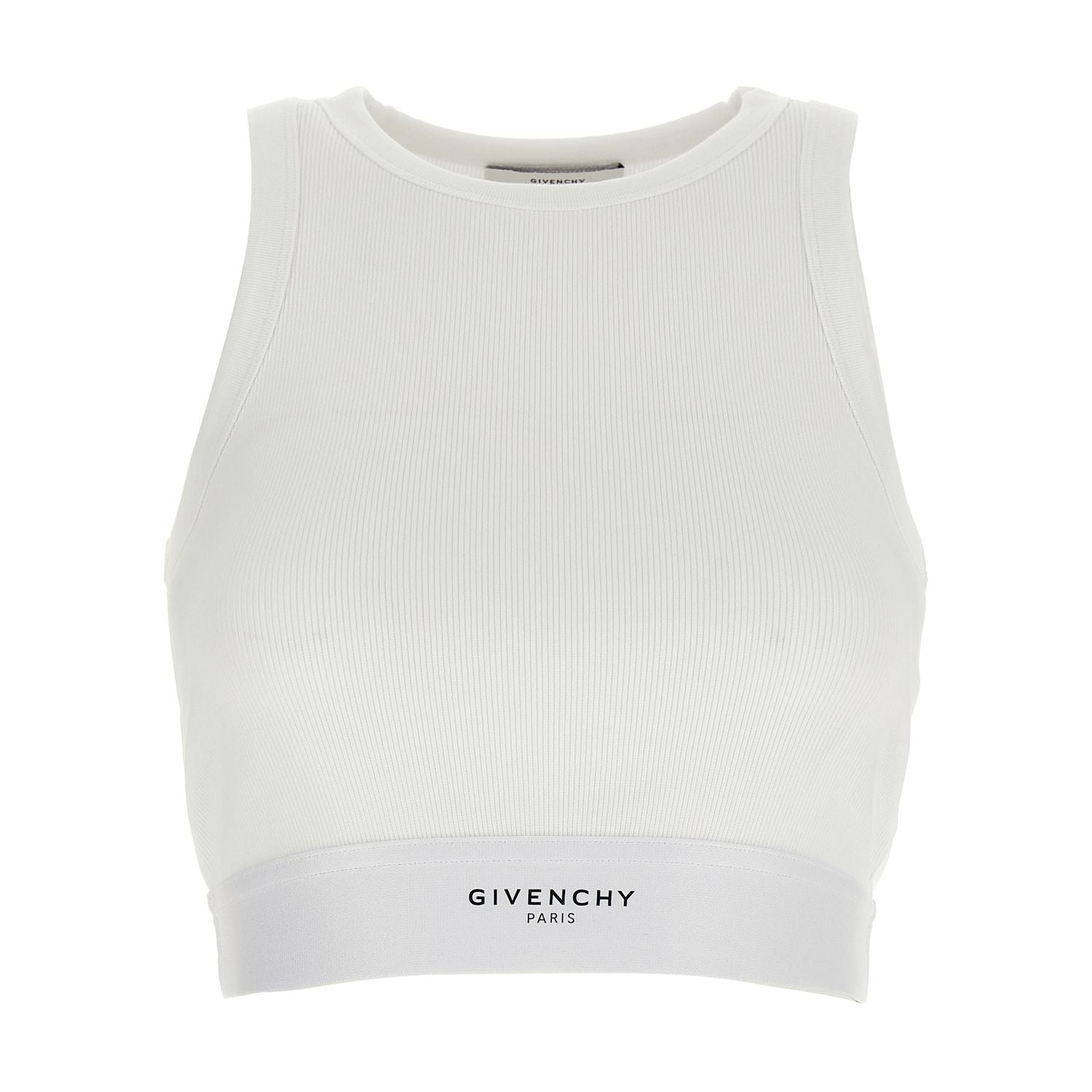 Givenchy White Cotton Tank Tops