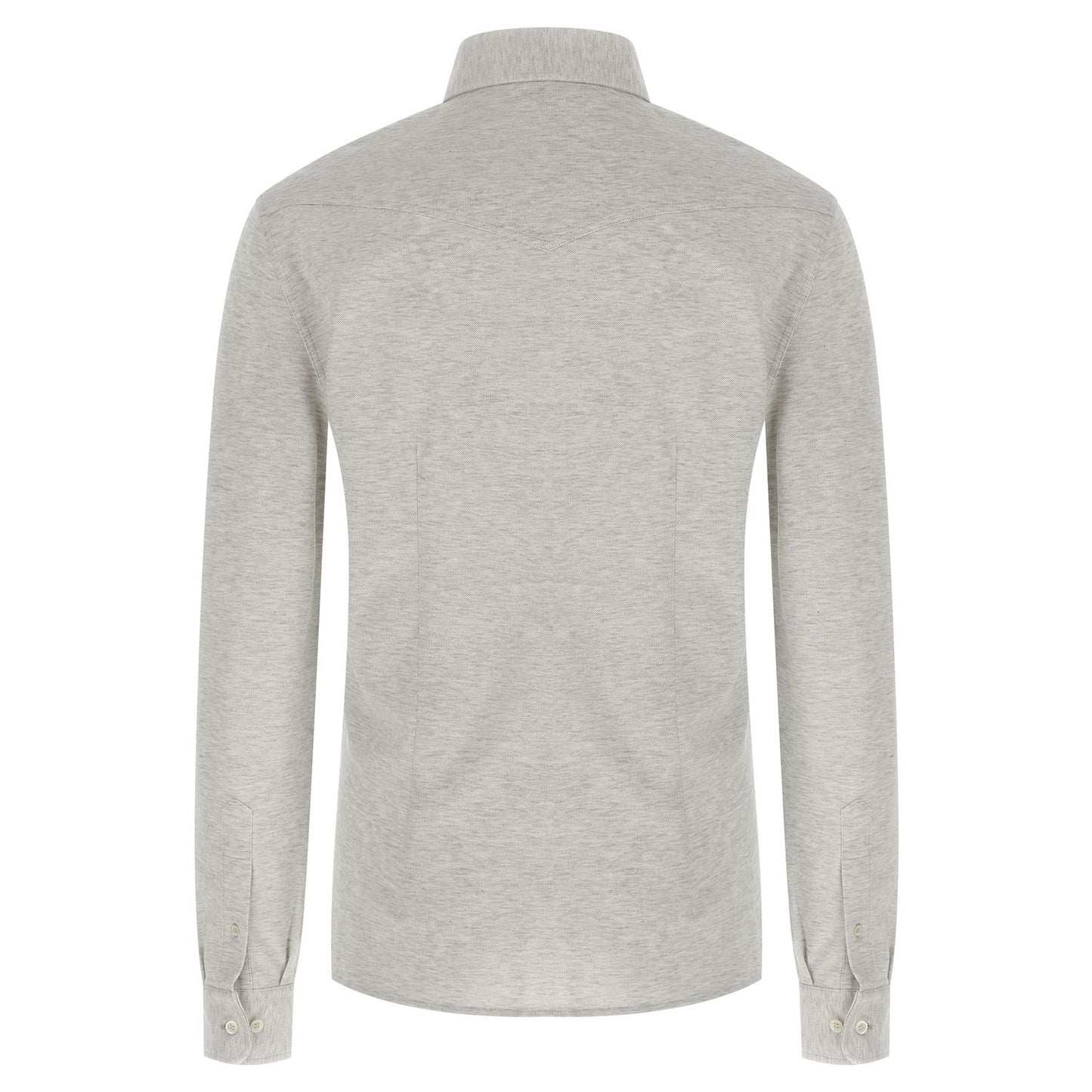 Brunello Cucinelli Gray Cotton Blouse