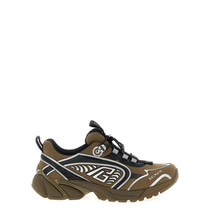 Balmain Bicolor Polyethylene Athletic Sneakers