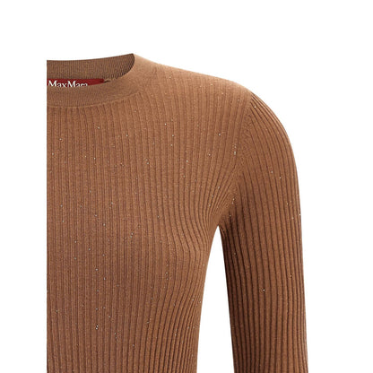 Max Mara Beige Silk Cardigan