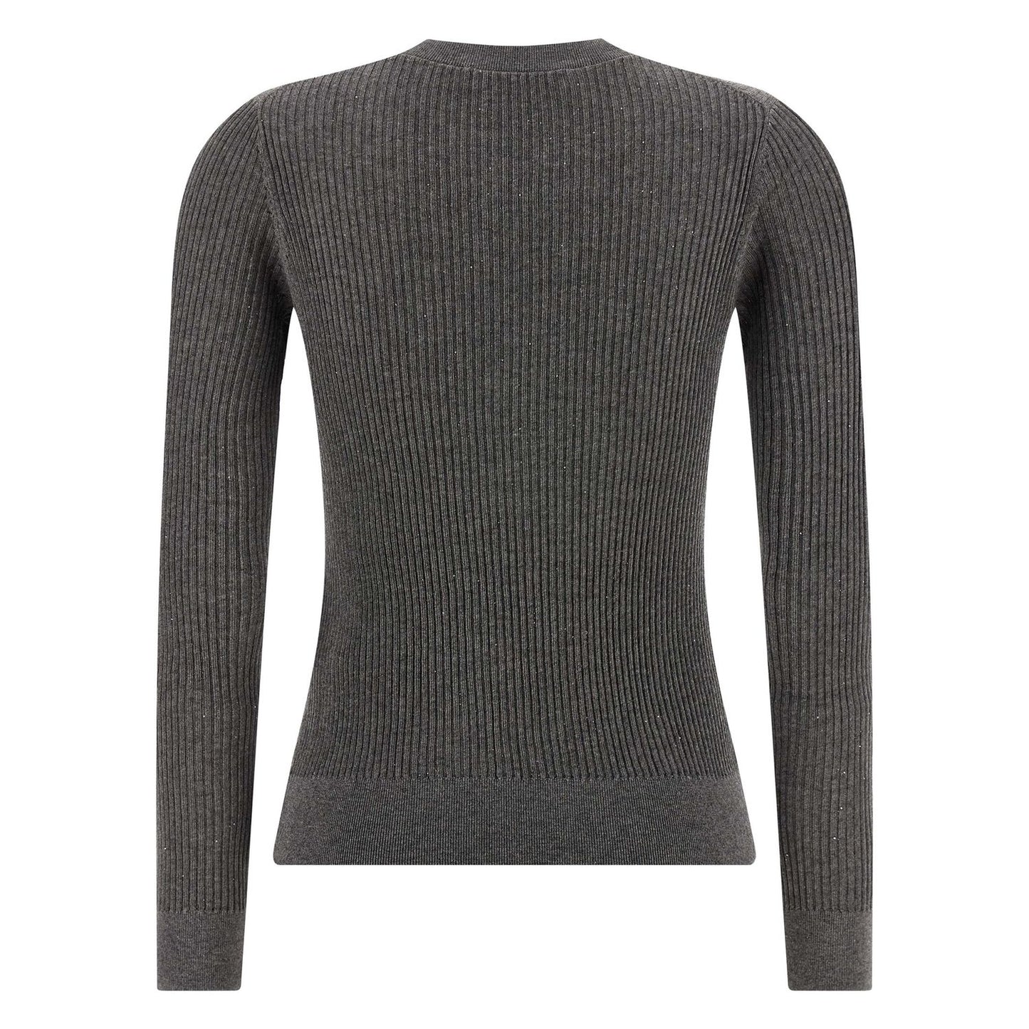 Max Mara Gray Silk Cardigan
