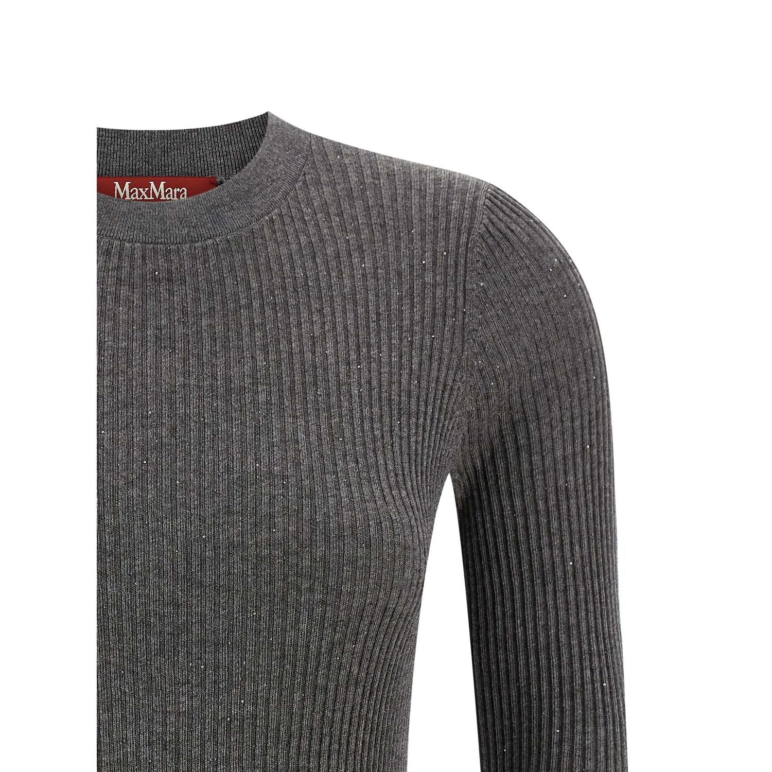 Max Mara Gray Silk Cardigan