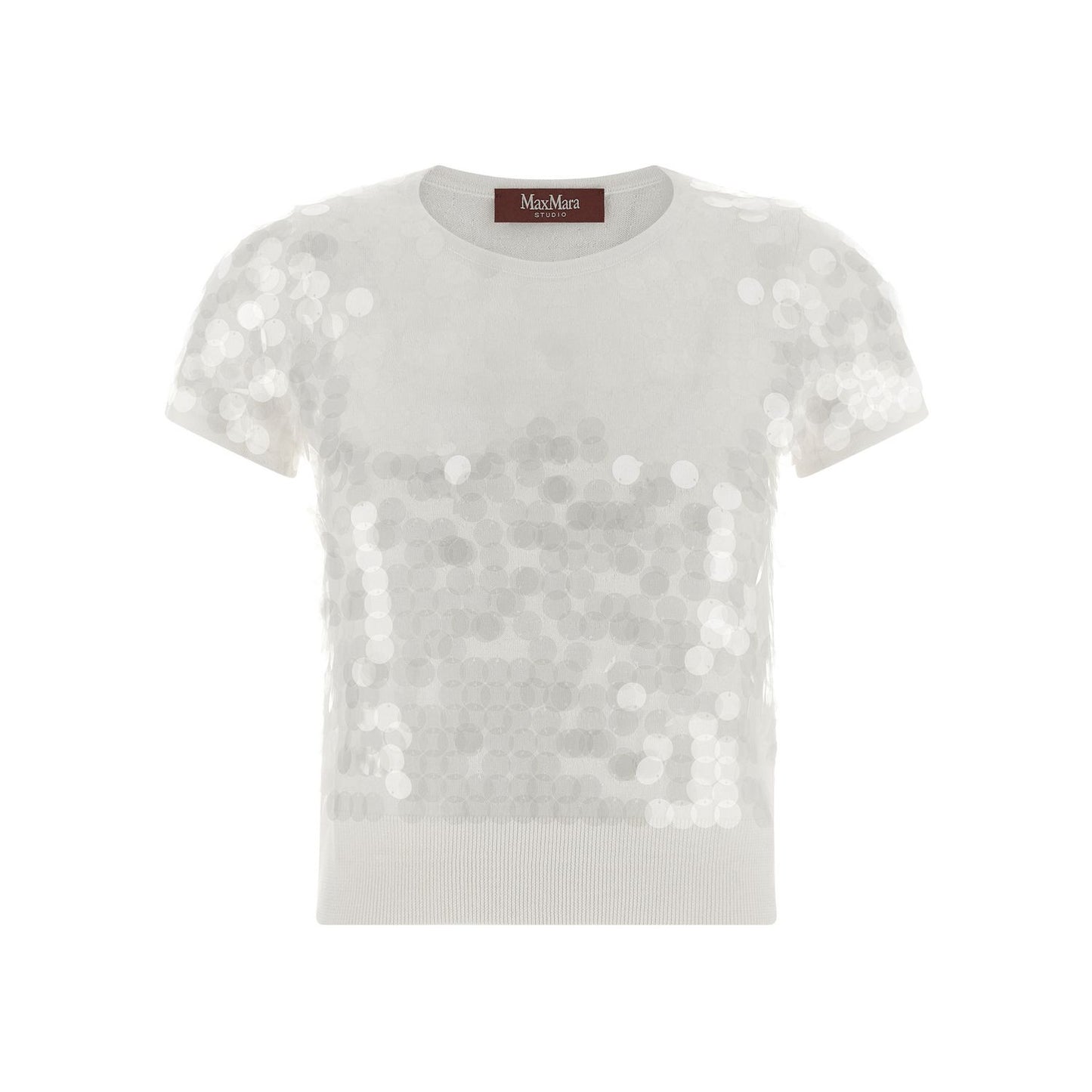 Max Mara White Virgin Wool Cardigan
