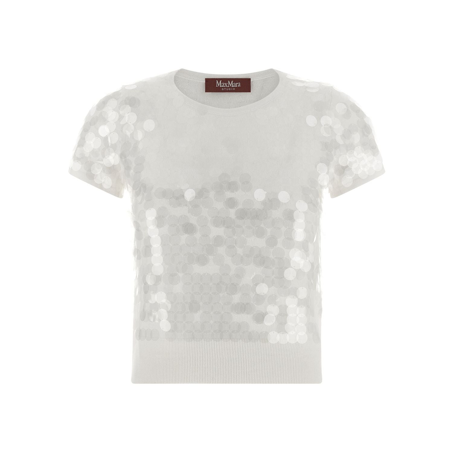 Max Mara White Virgin Wool Cardigan