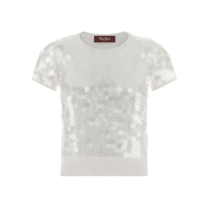 Max Mara White Virgin Wool Cardigan
