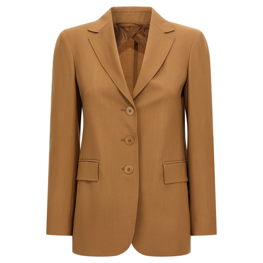 Max Mara Brown Virgin Wool Blazer