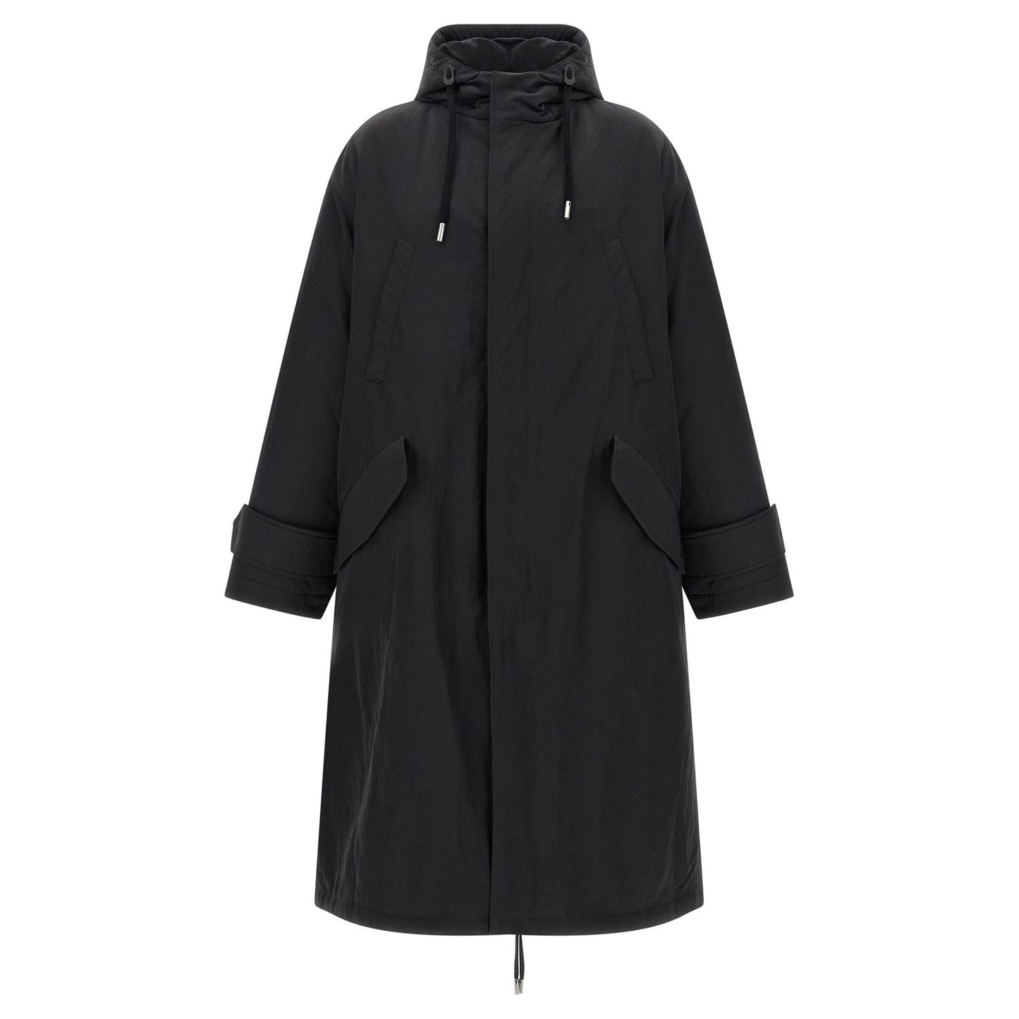 Ami Paris Gray Polyamide Parka