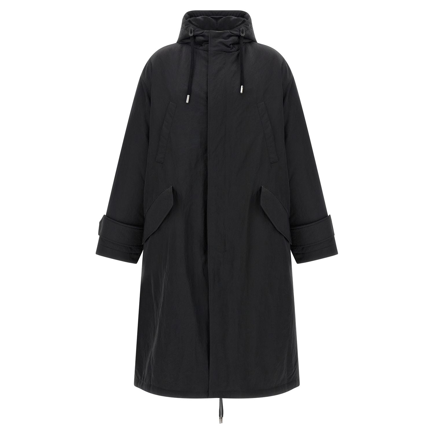 Ami Paris Gray Polyamide Parka