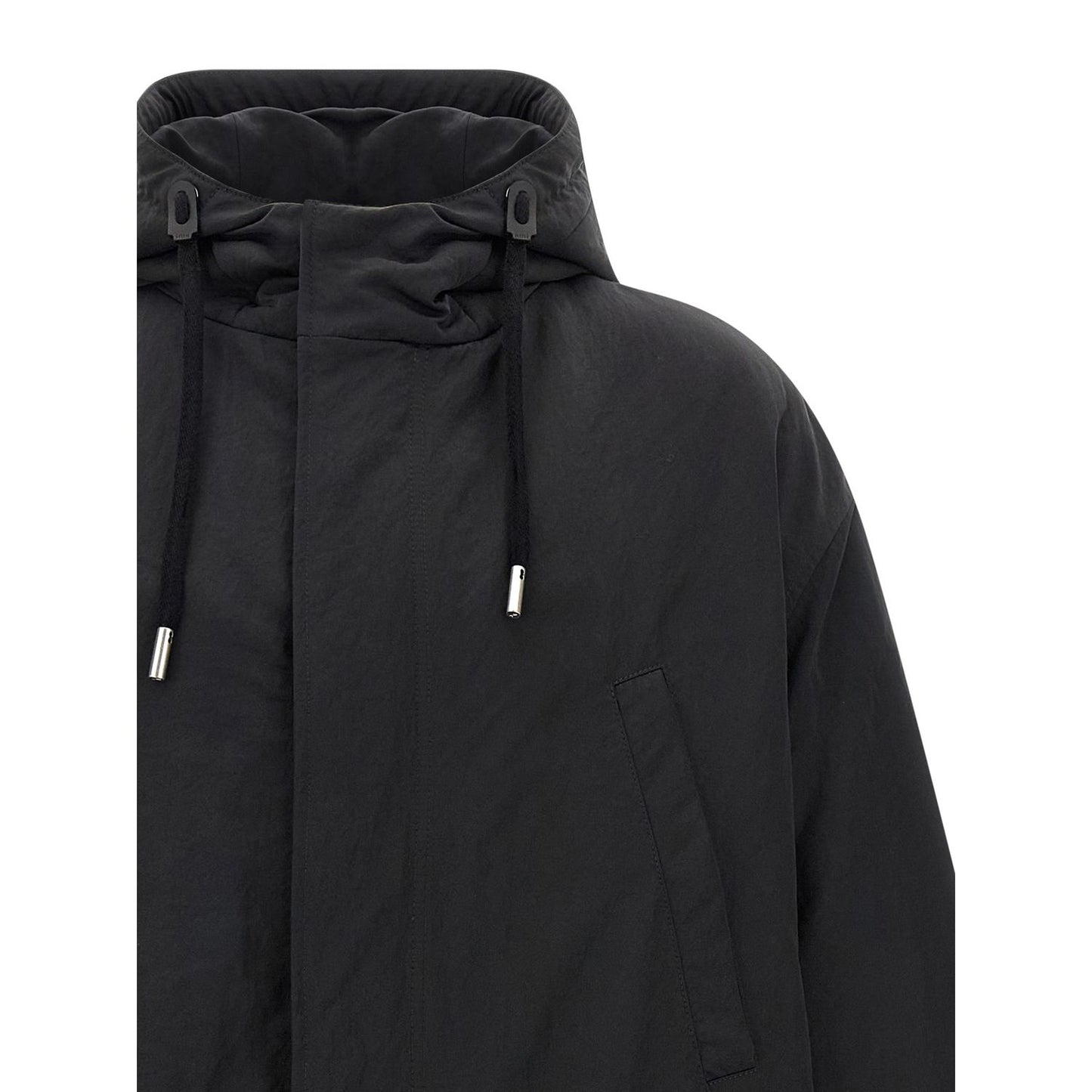 Ami Paris Gray Polyamide Parka