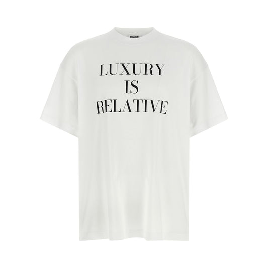 Moschino White Cotton T-Shirt