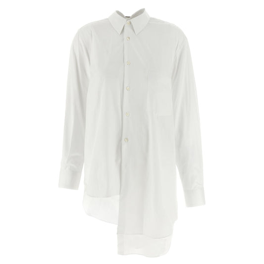 Comme Des Garçons White Cotton Blouse