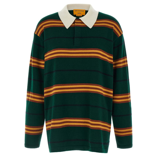 Guest in Residence Bicolor Cashmere Polo Shirt